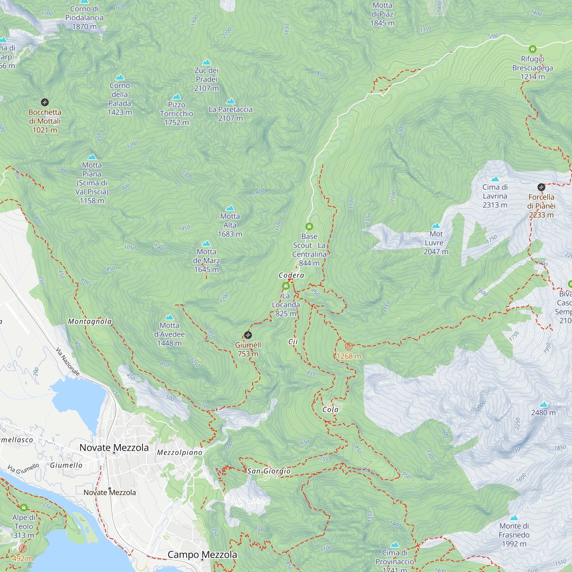 La Locanda map