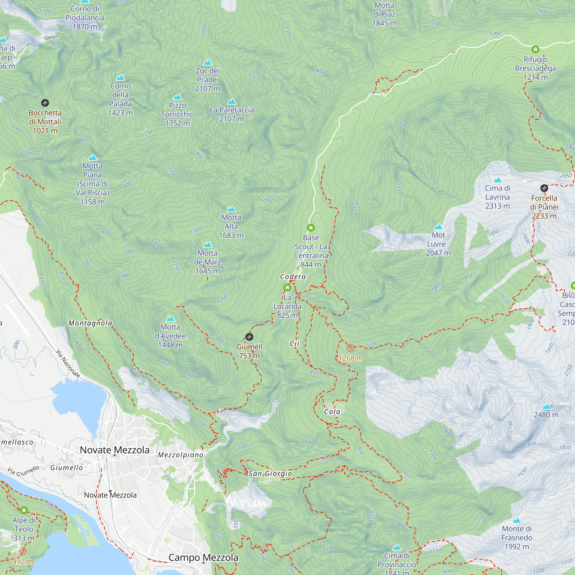 La Locanda map