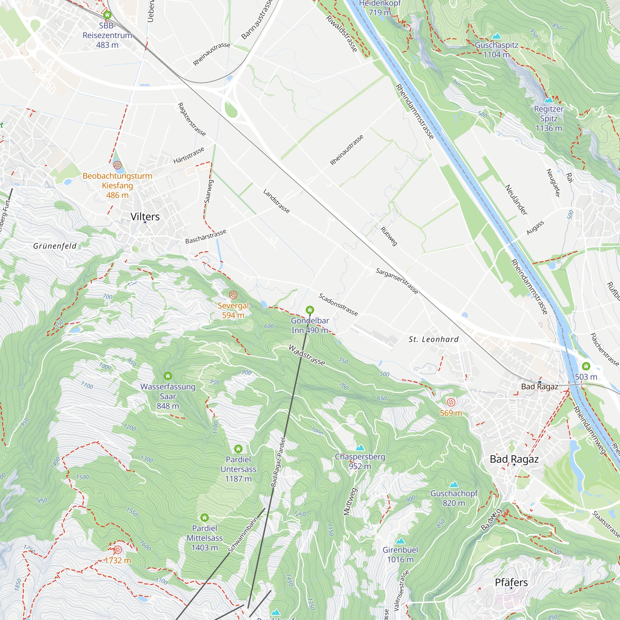 Gondelbar Inn map
