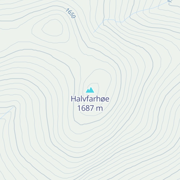 Map of Halvfarhøe