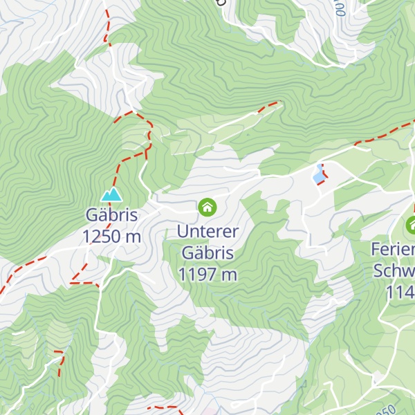 Map of Unterer Gäbris