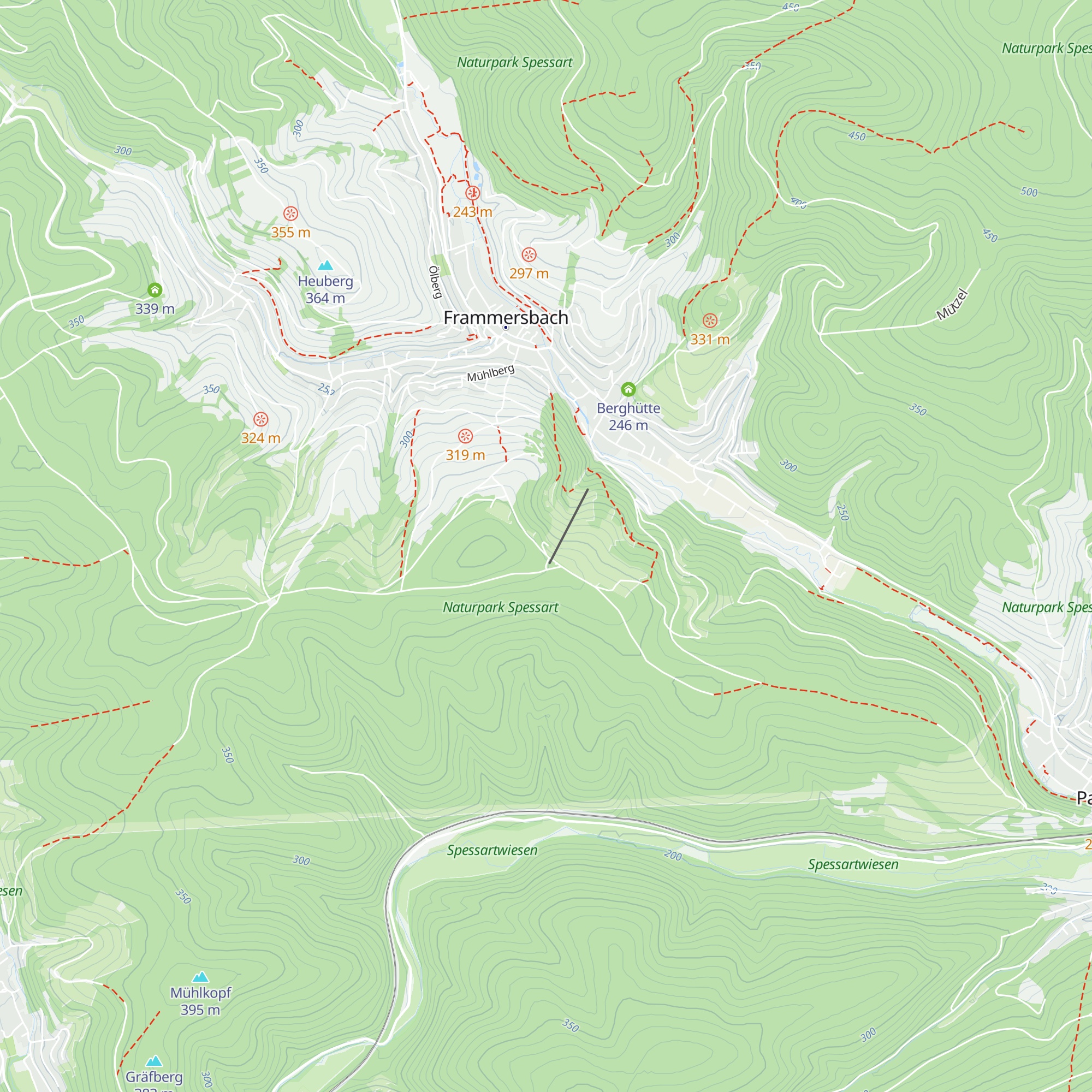 Skihütte map
