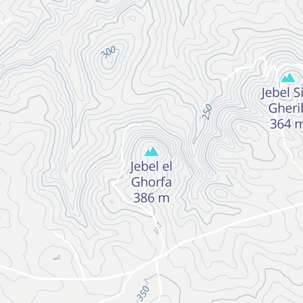 Map of Jebel el Ghorfa