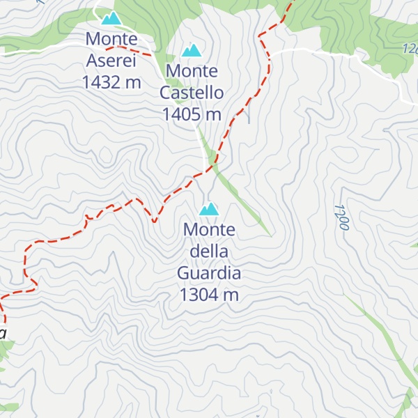 Map of Monte della Guardia