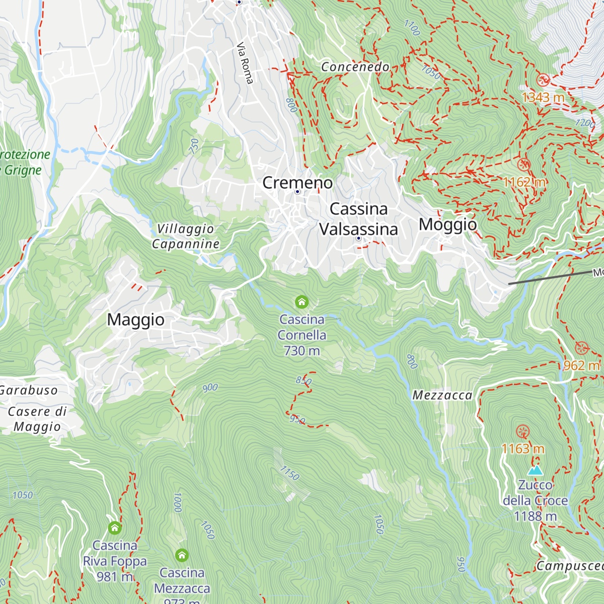 Cascina Cornella map