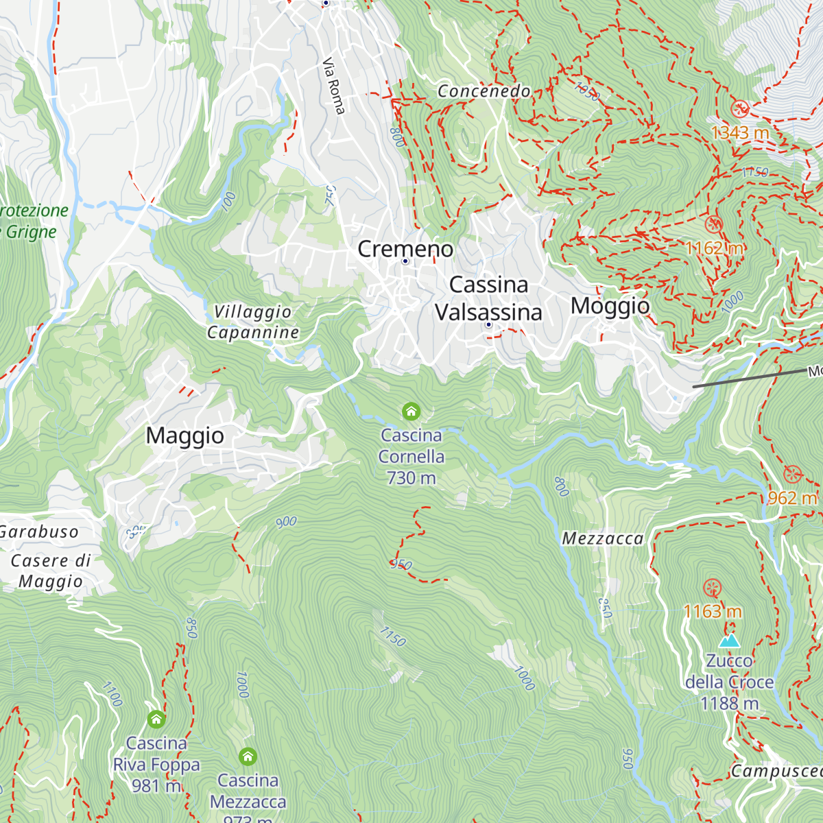 Cascina Cornella map