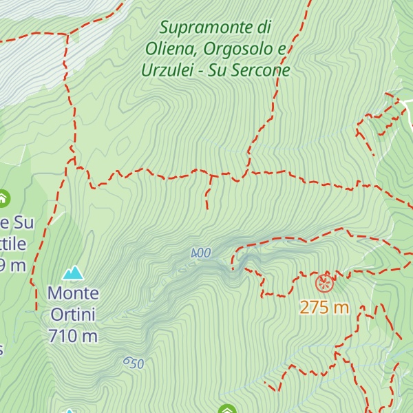 Map of Cuvile S'Aruledda