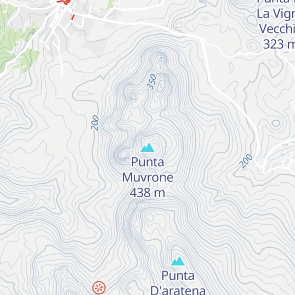 Map of Punta Muvrone