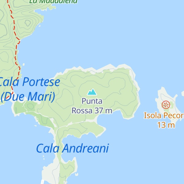 Map of Punta Rossa