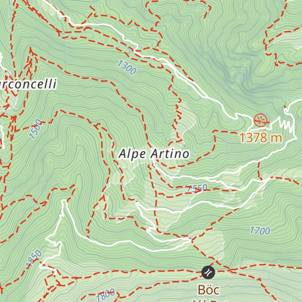 Map of Ristoro Malga Artino
