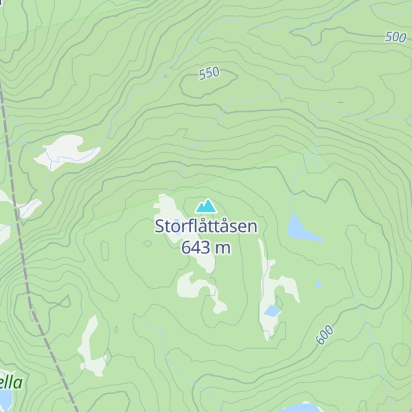 Map of Storflåttåsen