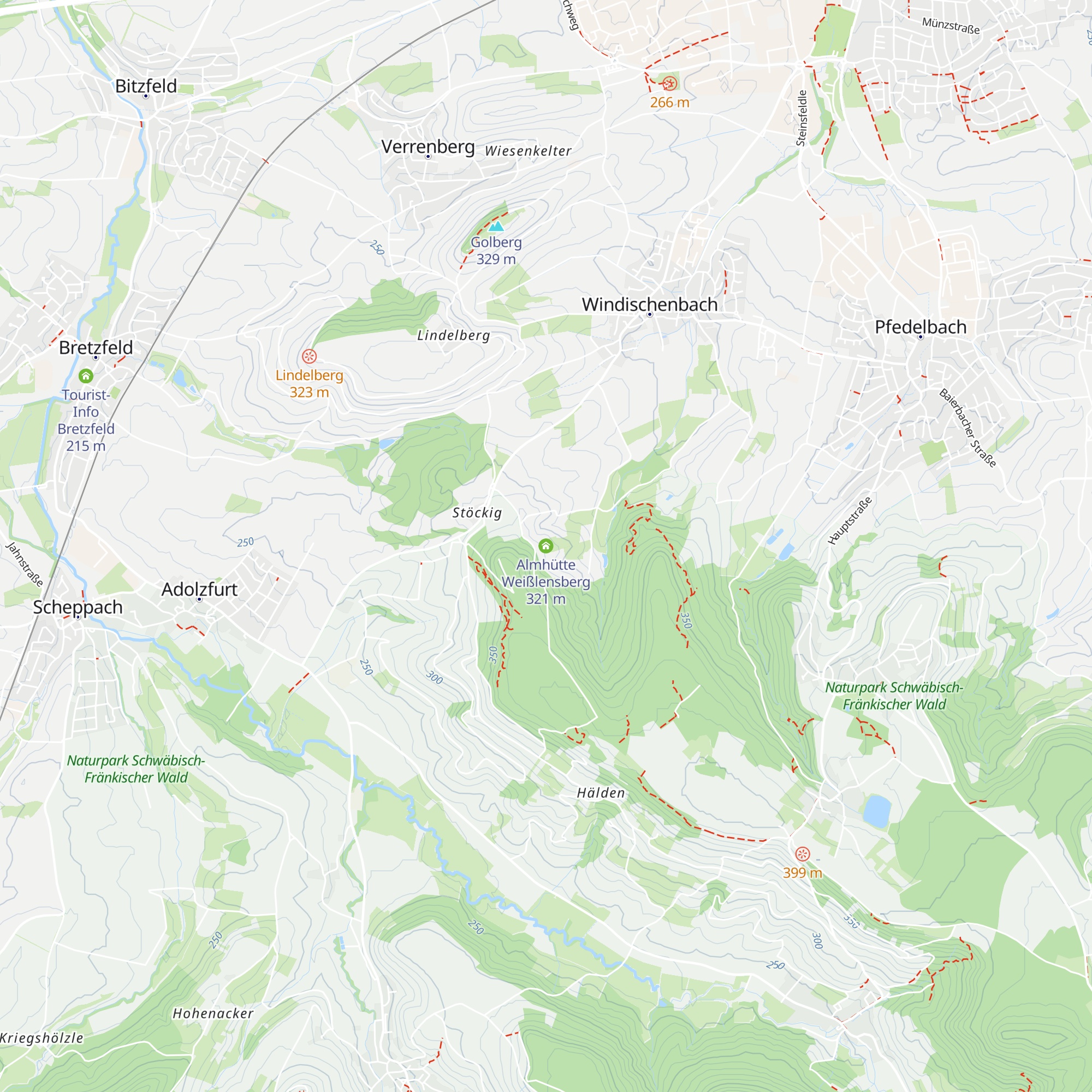 Almhütte Weißlensberg map