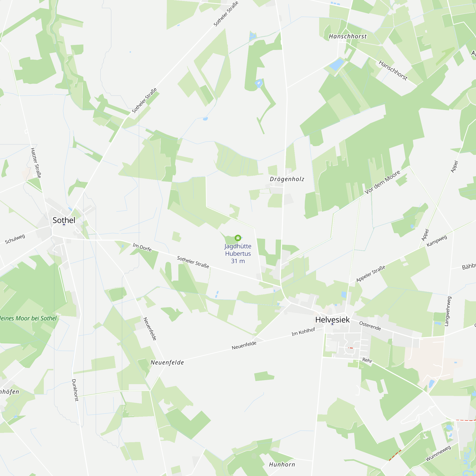 Jagdhütte Hubertus map