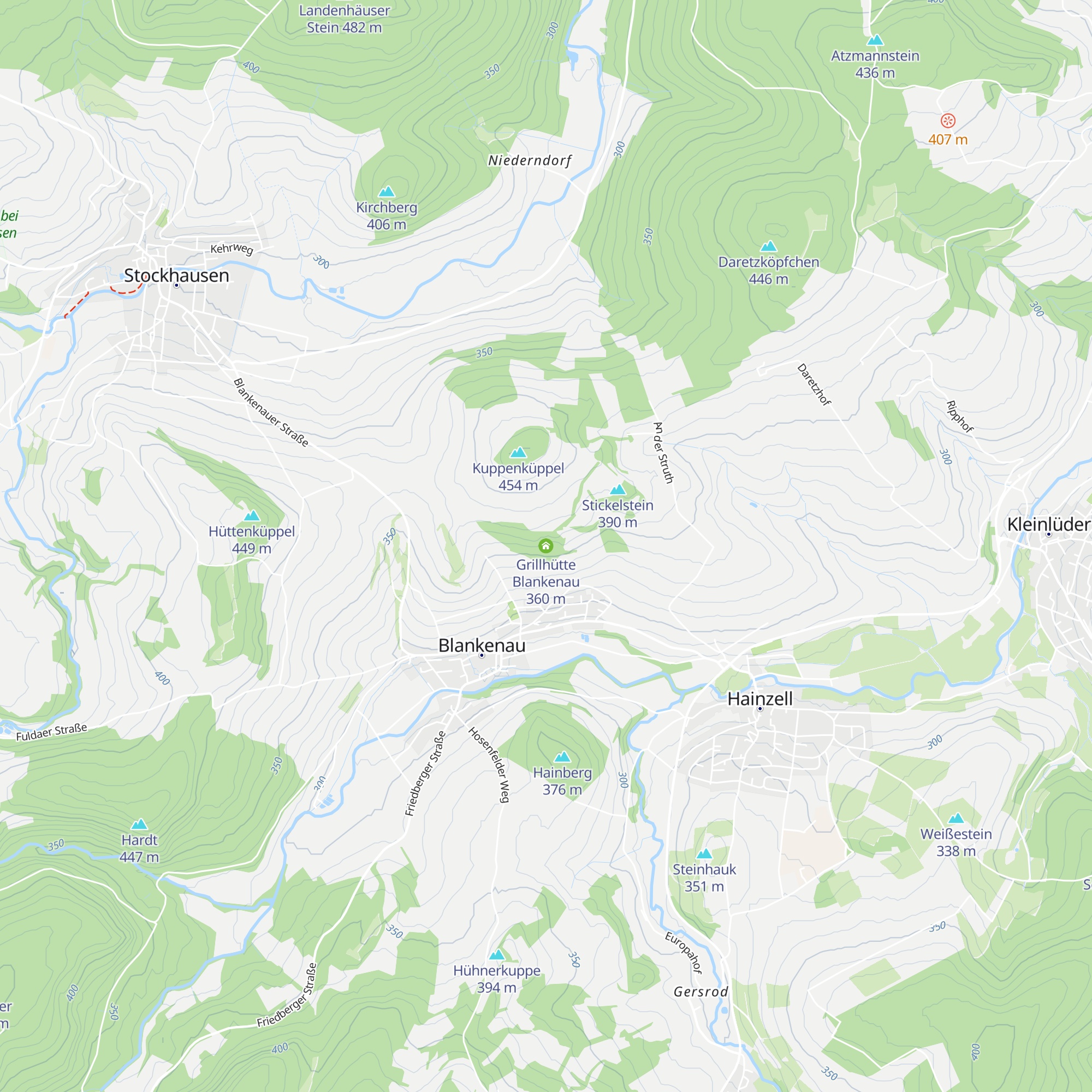Grillhütte Blankenau map