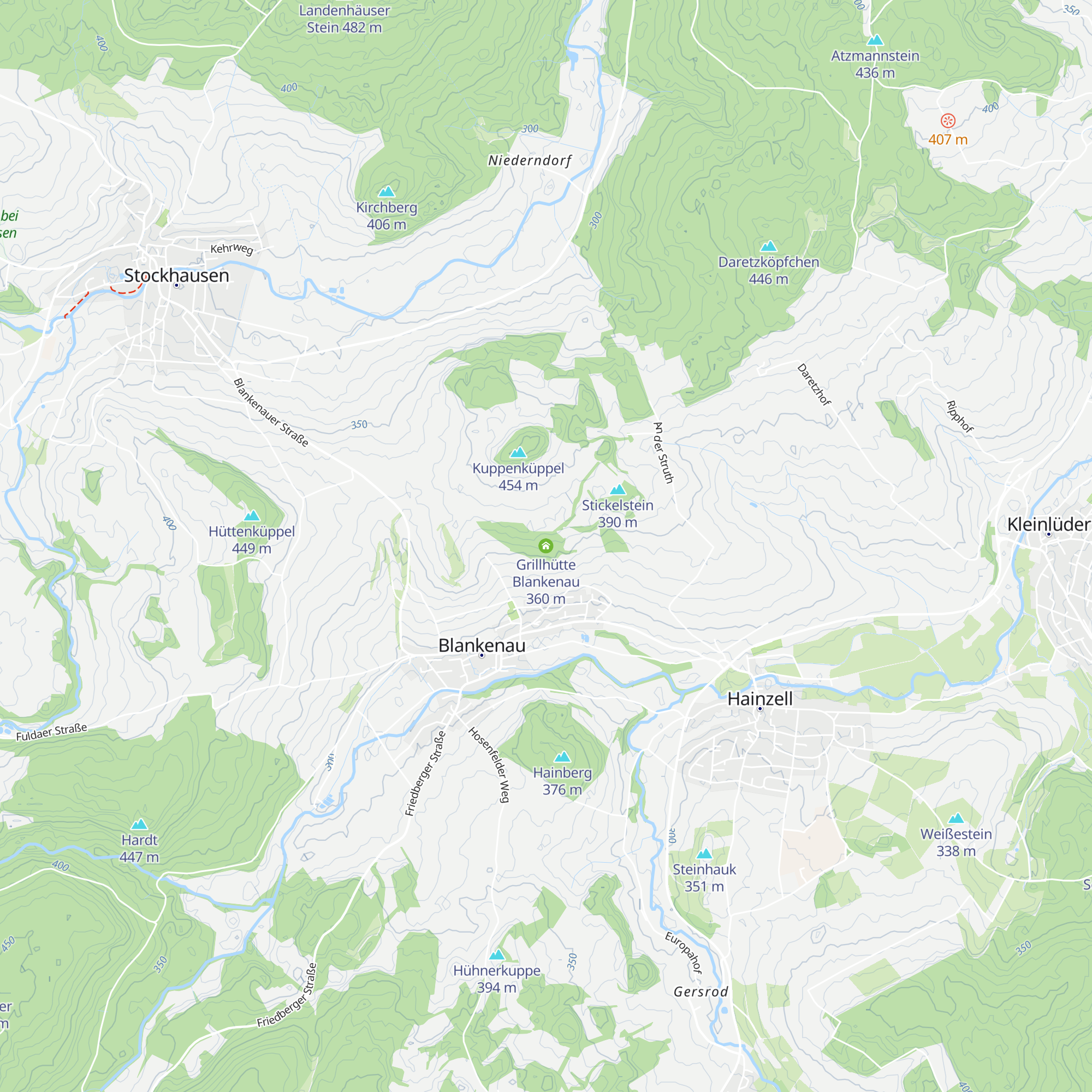 Grillhütte Blankenau map