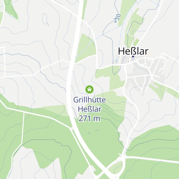 Map of Grillhütte Heßlar