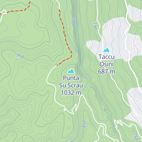 Map of Punta Su Scrau