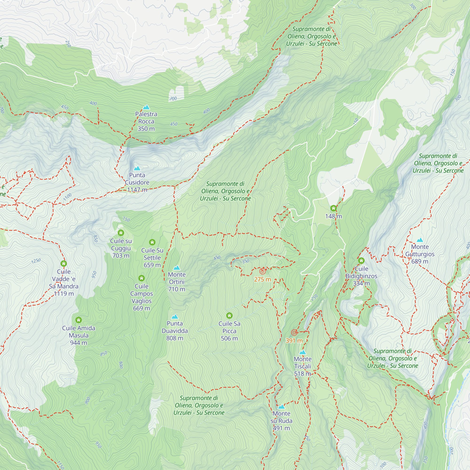 Cuile S'Uscradu map