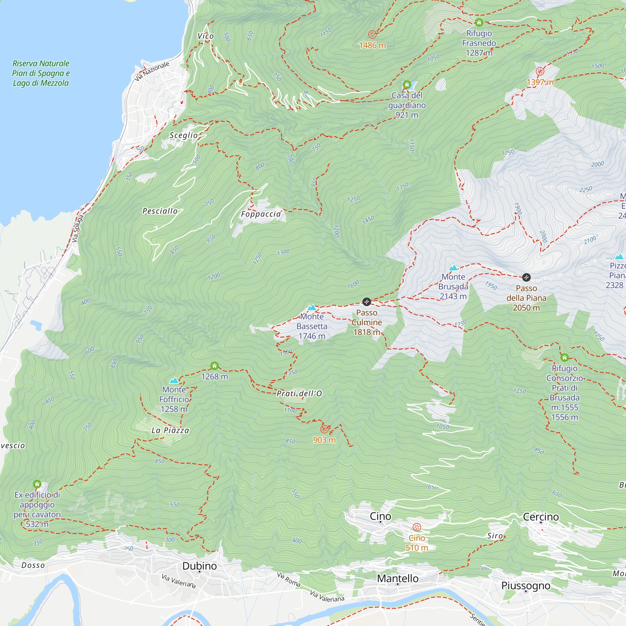 alpe Bassetta map