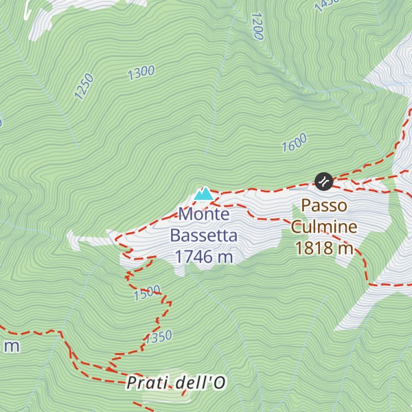 Map of alpe Bassetta
