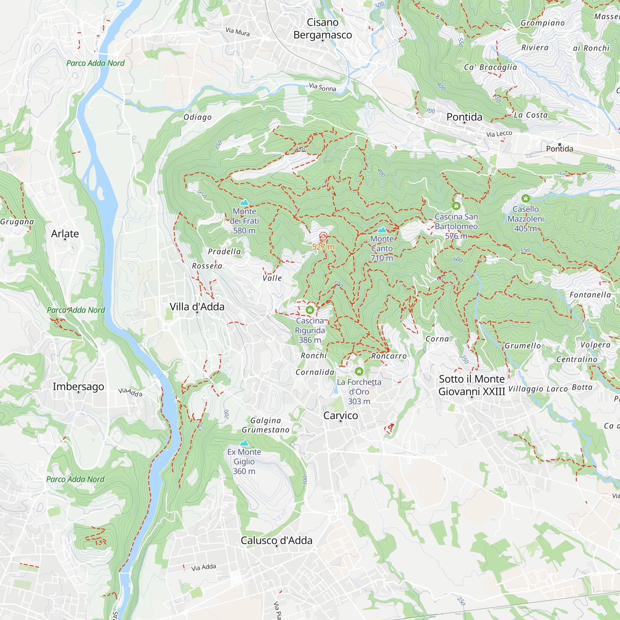 Cascina Rigurida map