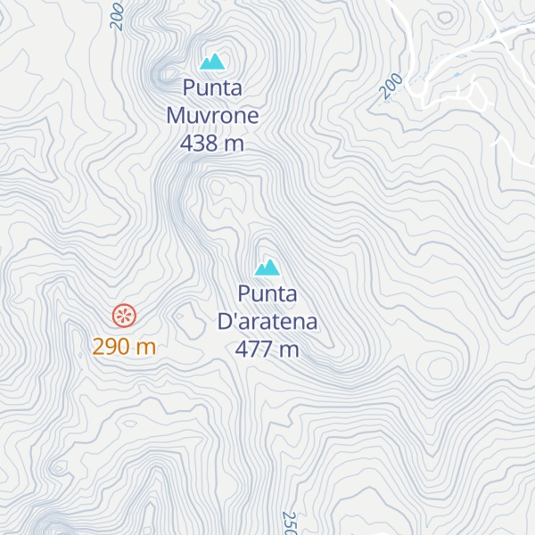 Map of Punta D'aratena