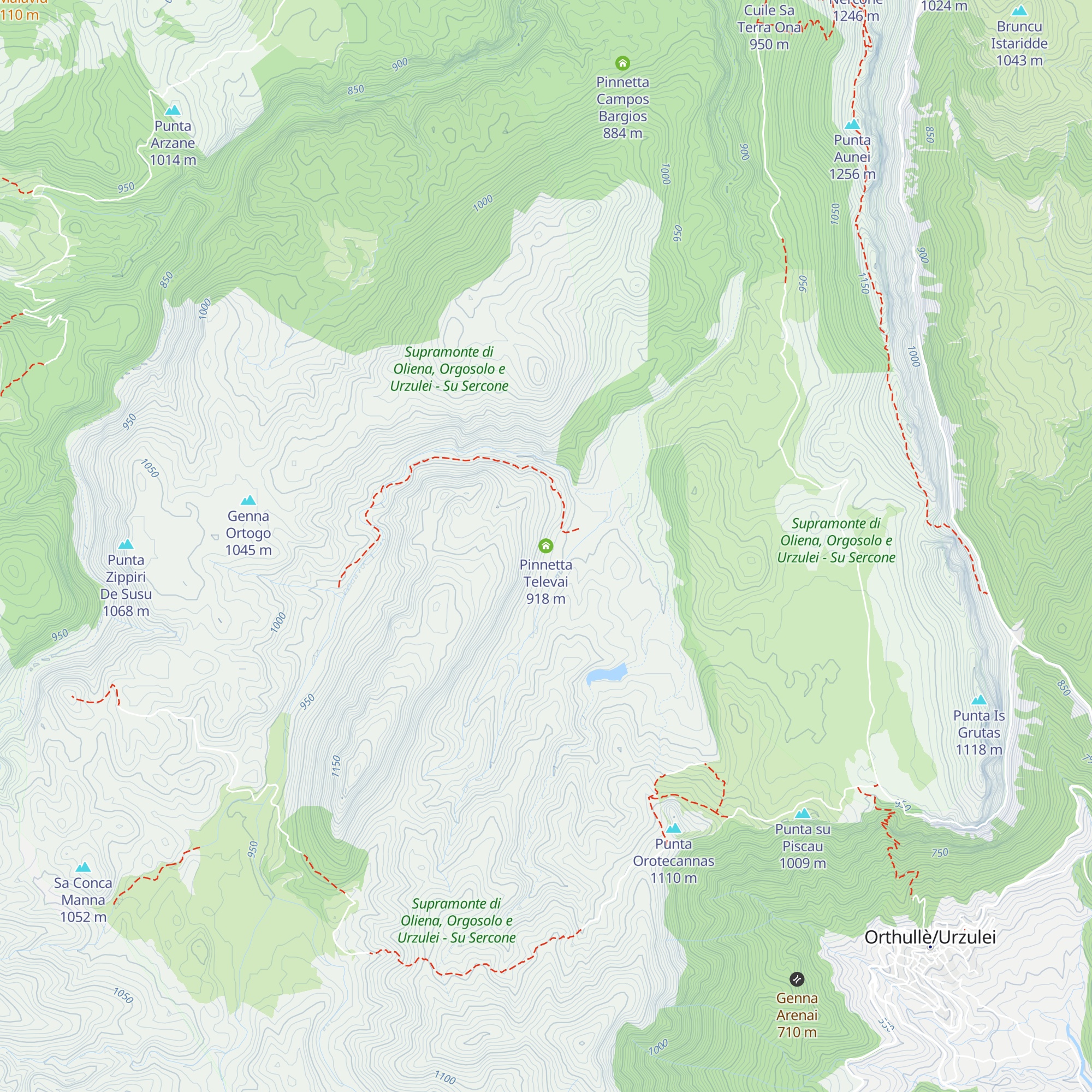 Pinnetta Televai map