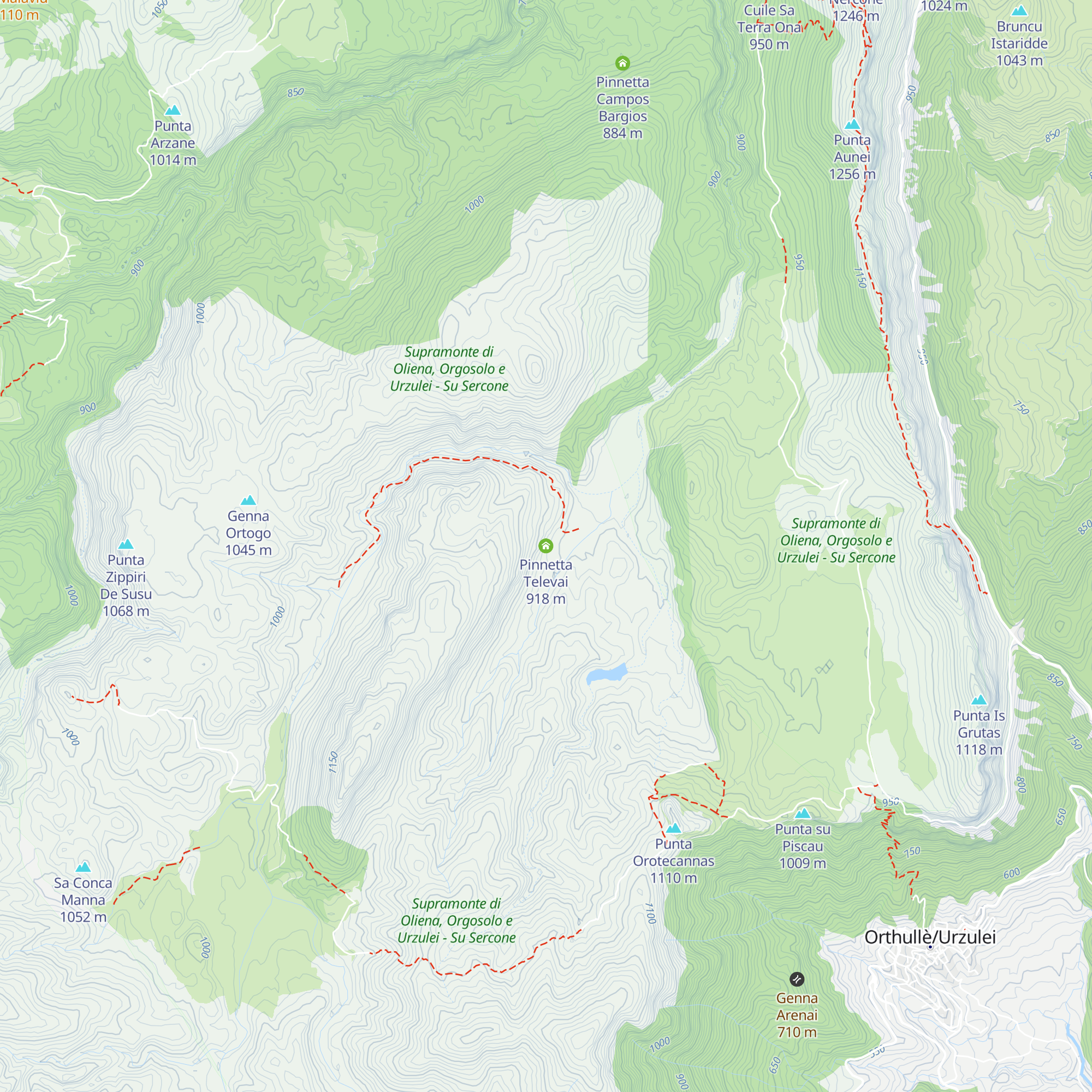 Pinnetta Televai map