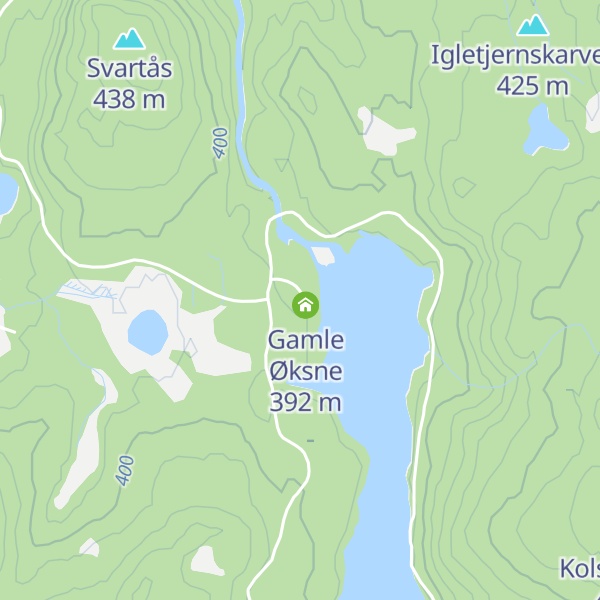 Map of Nye Øksne