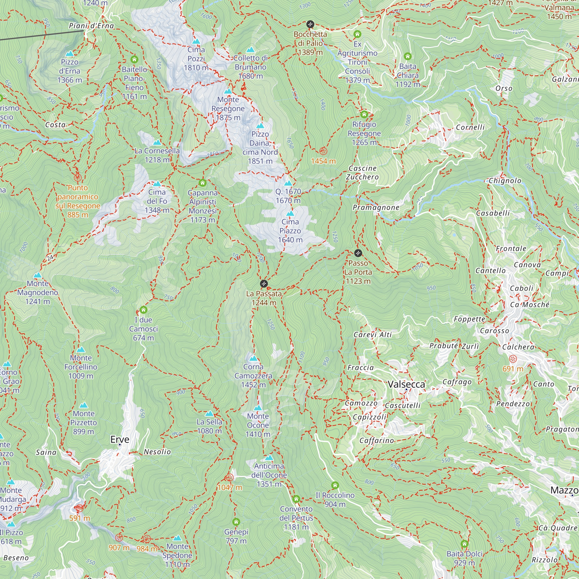 Casa Settimo map