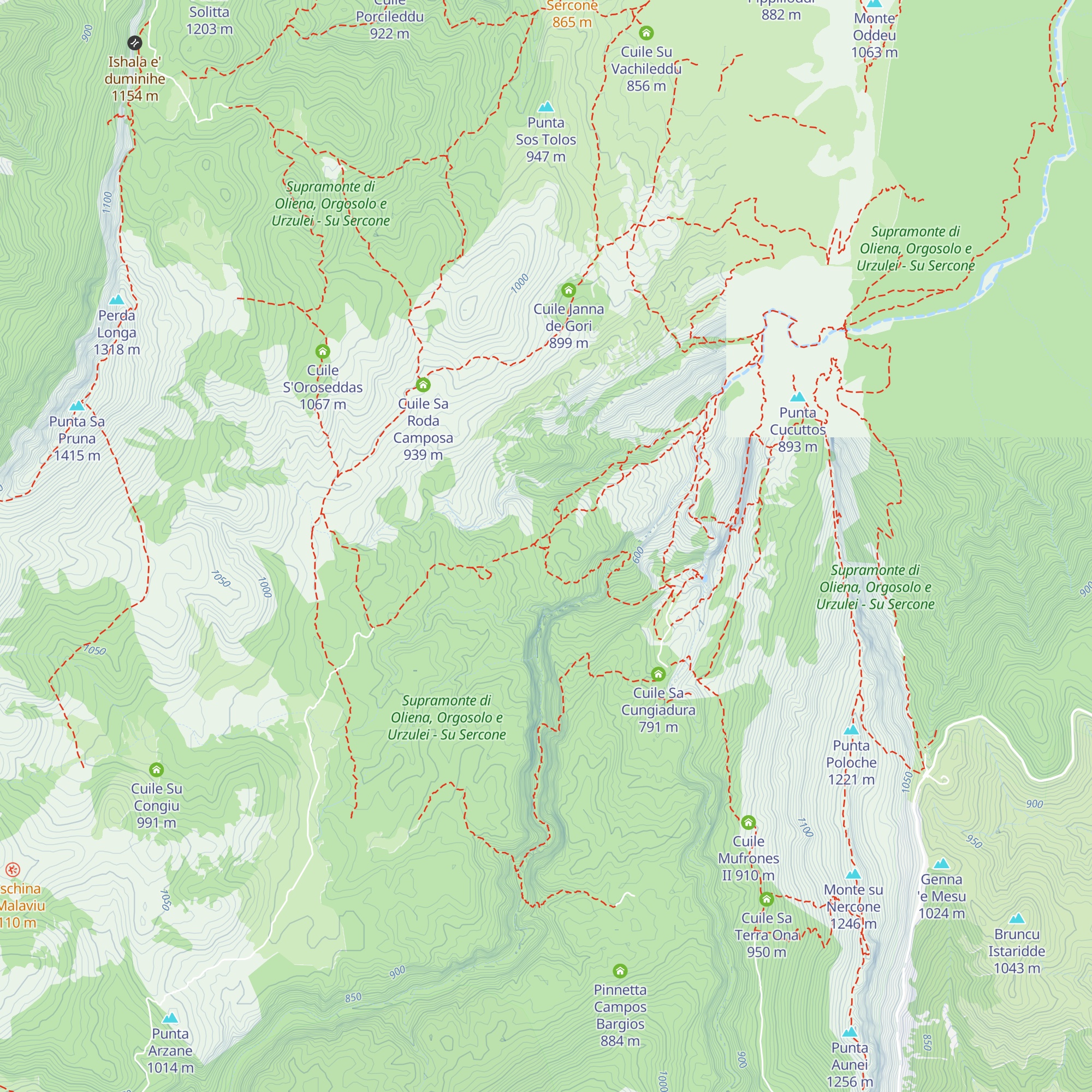Cuile Presentu Tortu map