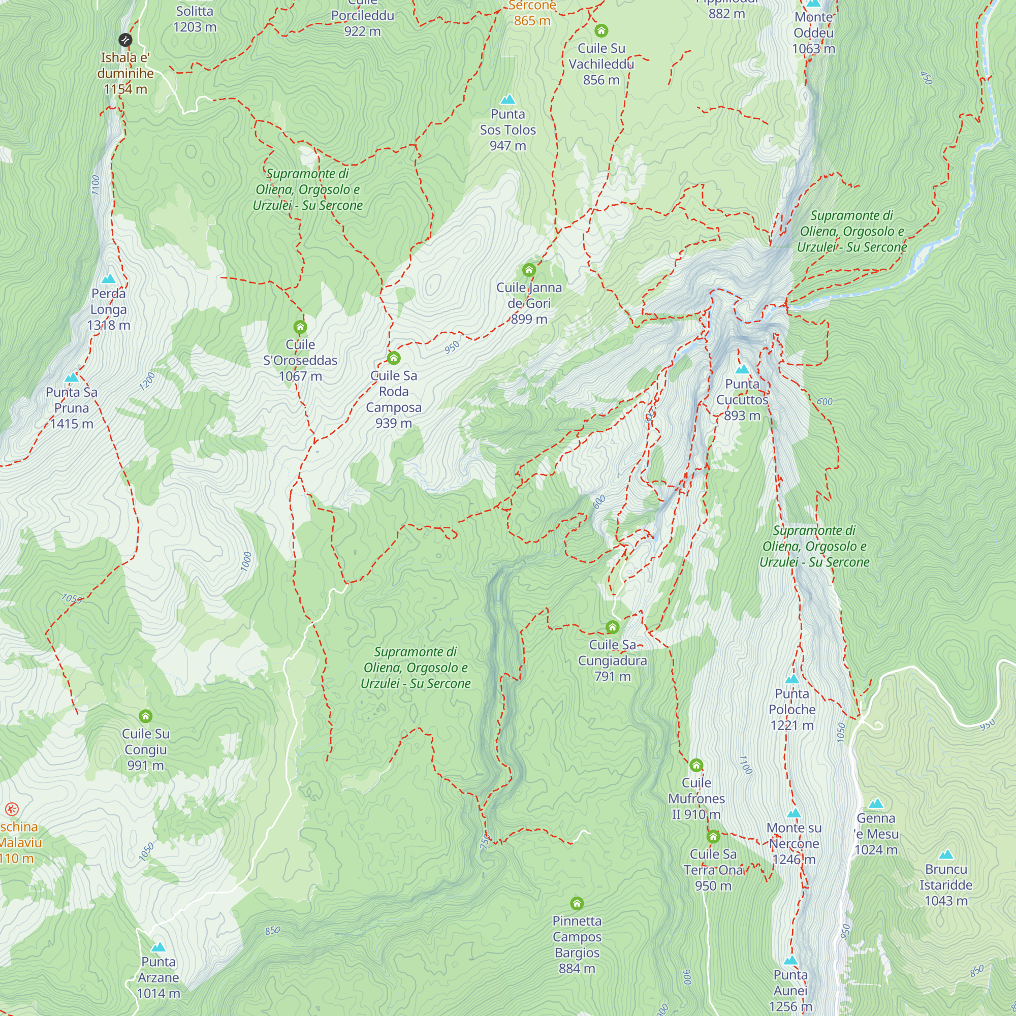 Cuile Presentu Tortu map