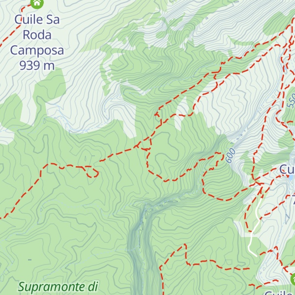 Map of Cuile Presentu Tortu