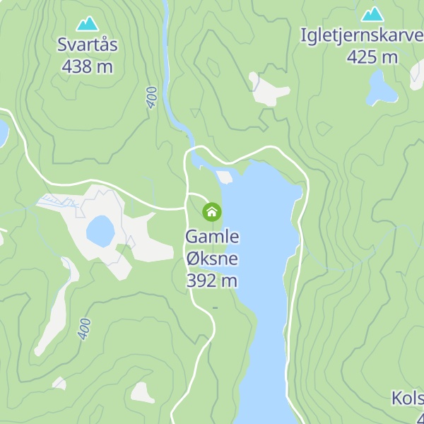 Map of Gamle Øksne
