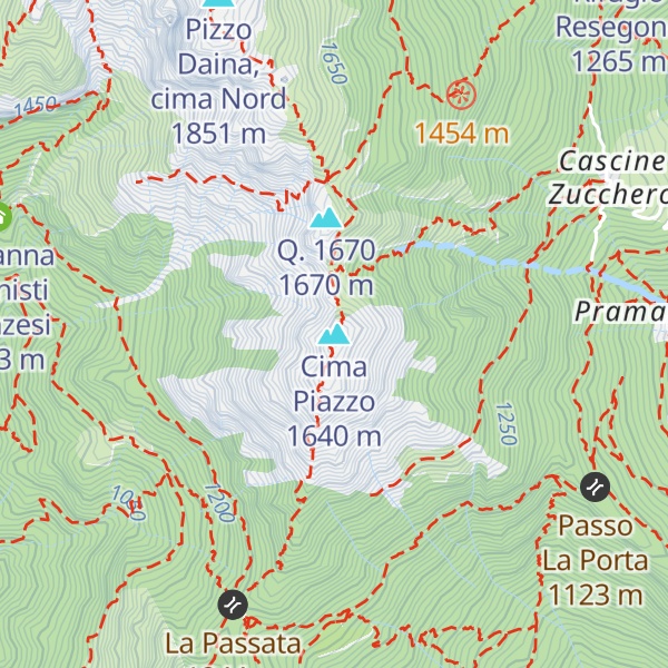 Map of Cima Piazzo