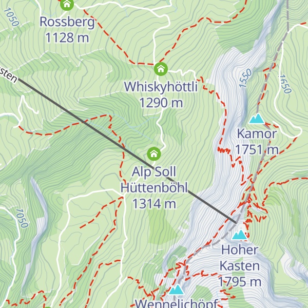 Map of Alp Soll Hüttenböhl