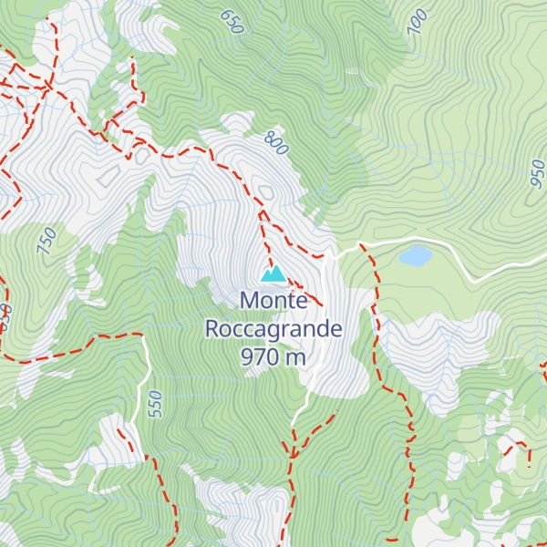 Map of Monte Roccagrande