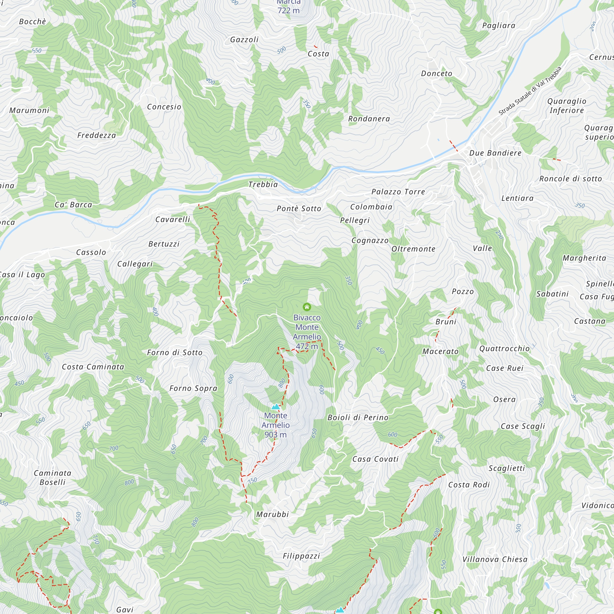 Bivacco Monte Armelio map