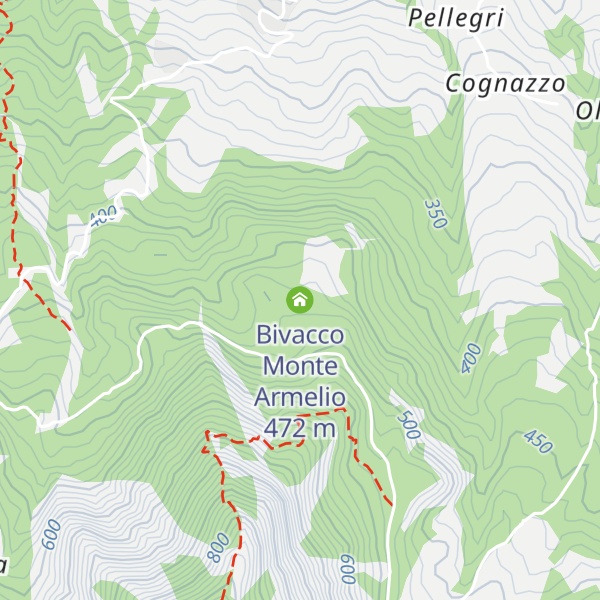 Map of Bivacco Monte Armelio