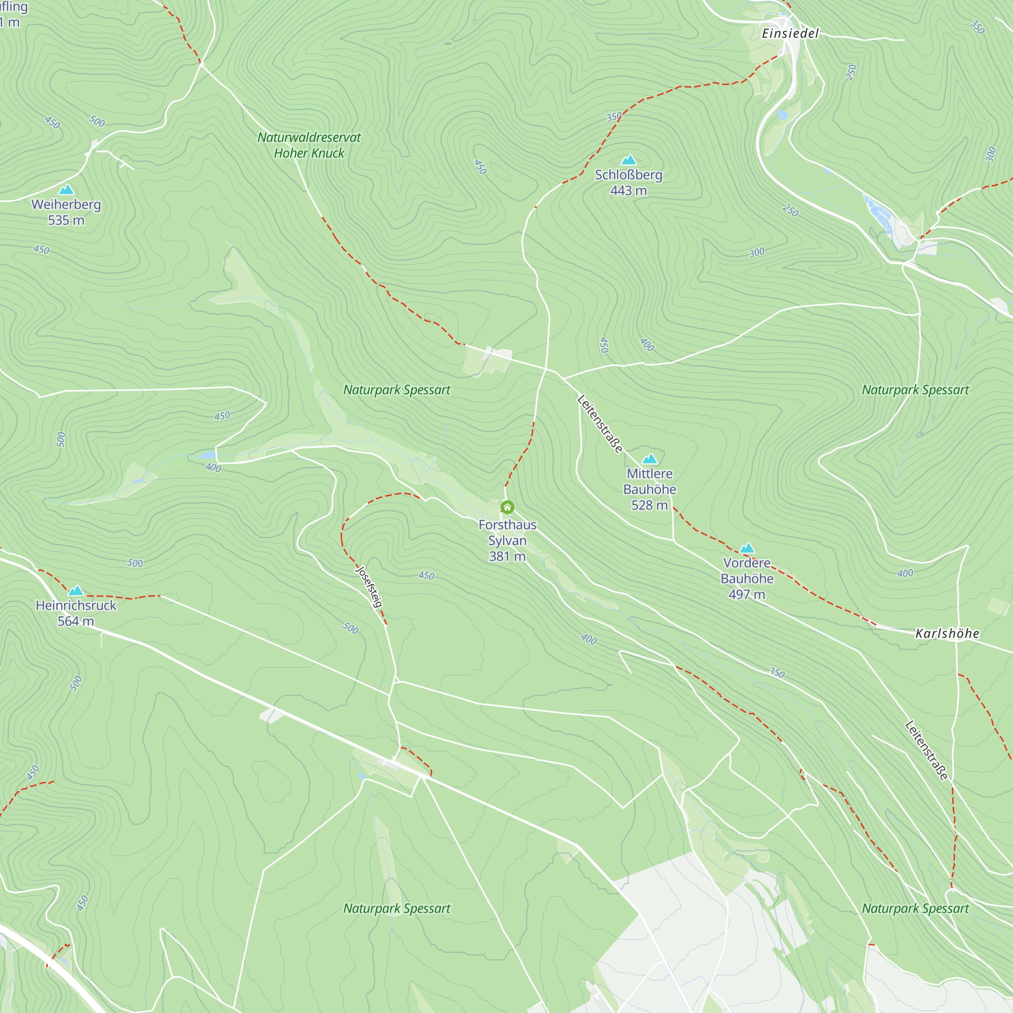 DAV Sylvan Wanderhütte map