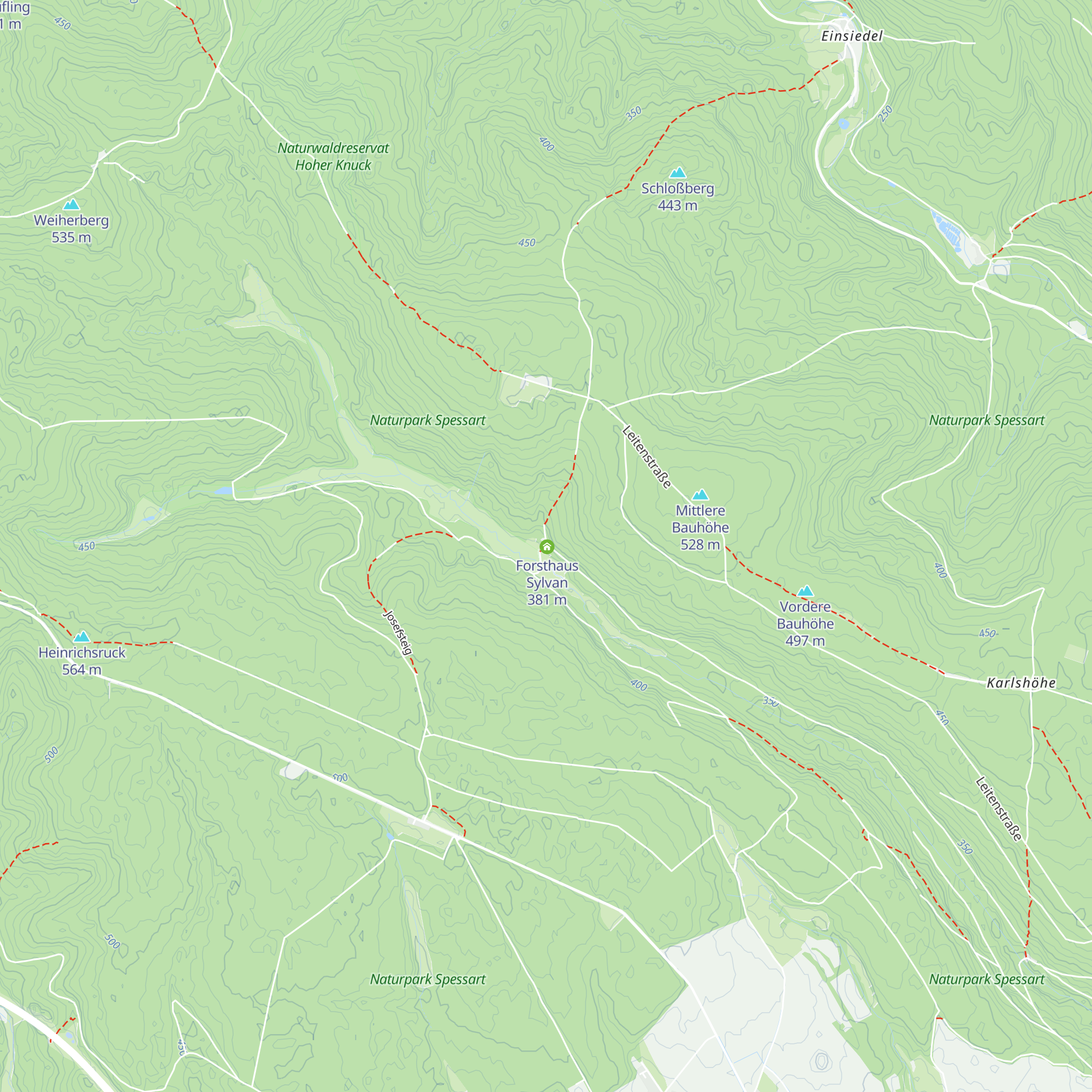 DAV Sylvan Wanderhütte map