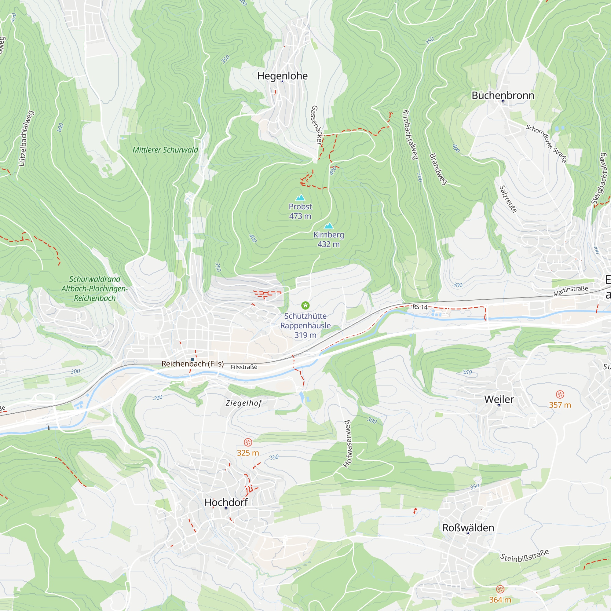 Schutzhütte Rappenhäusle map