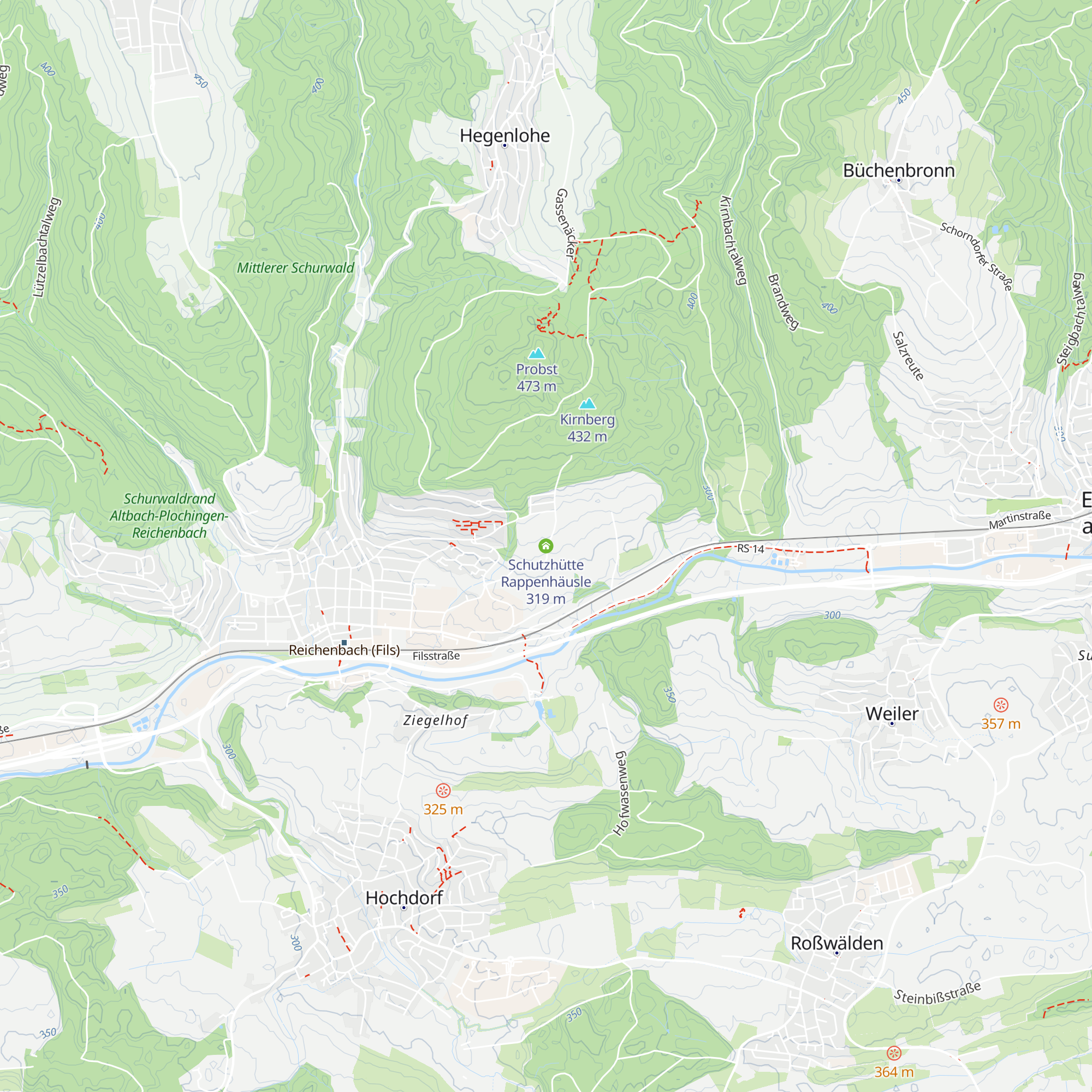 Schutzhütte Rappenhäusle map