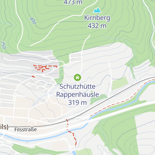 Map of Schutzhütte Rappenhäusle