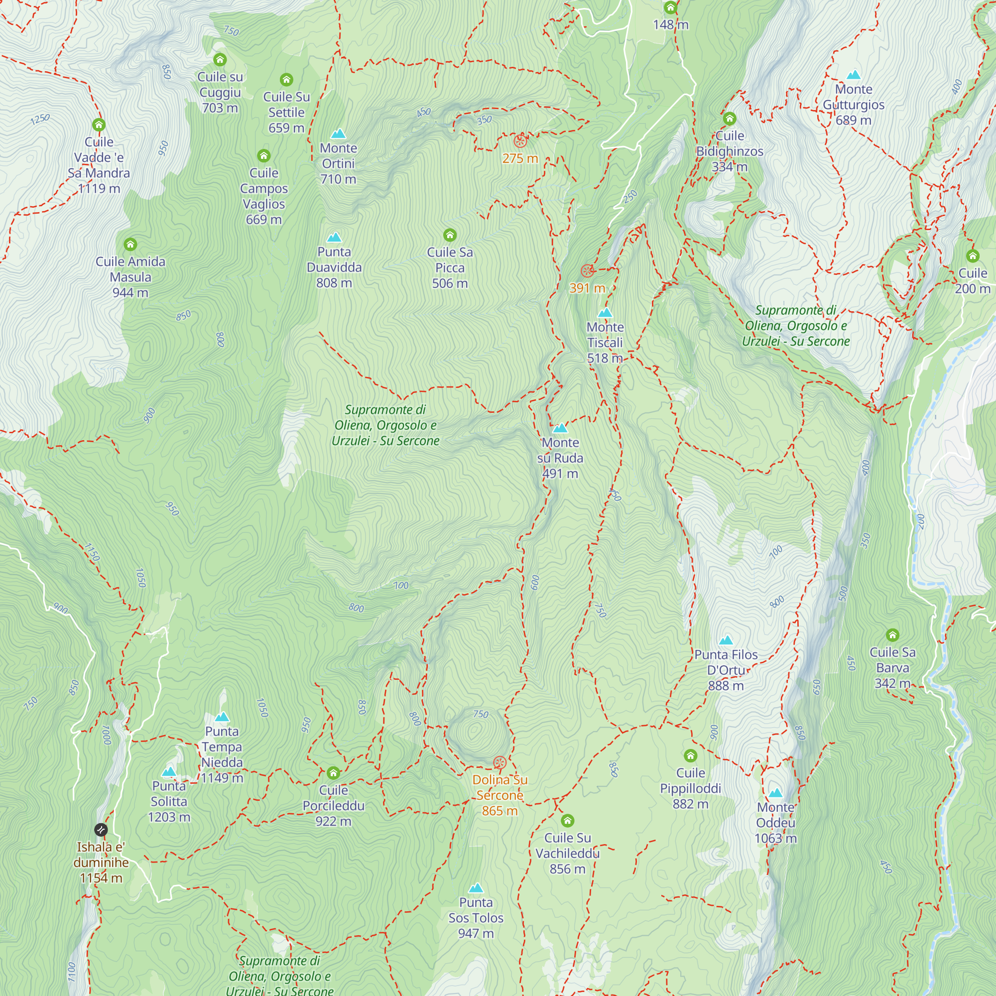 Cuile Serra Lada map