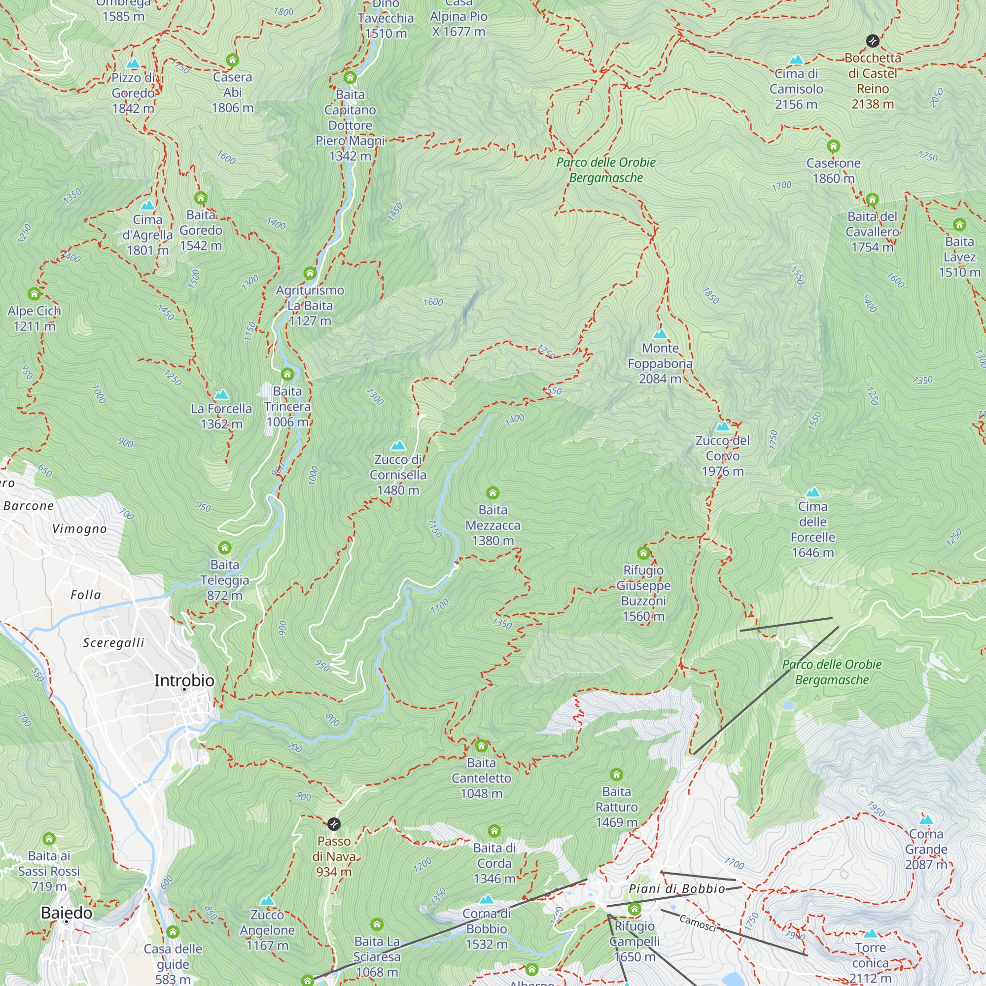 Baita Mezzacca map
