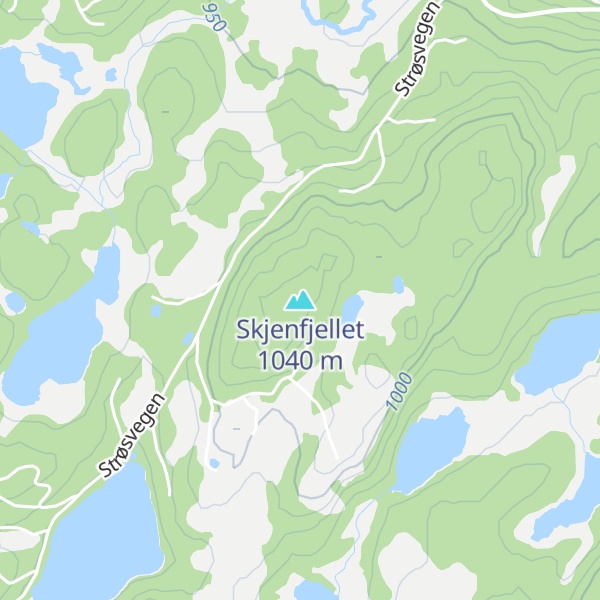 Map of Skjenfjellet