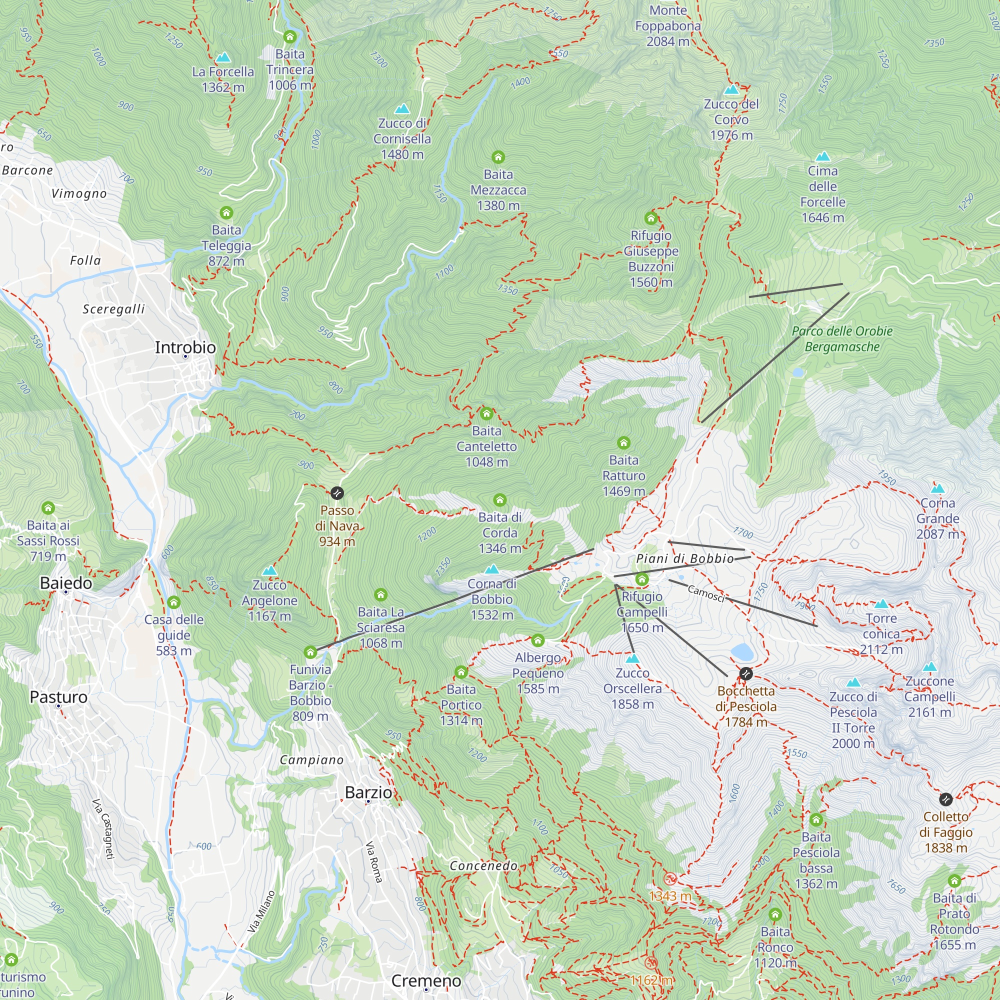 Baita di Corda map