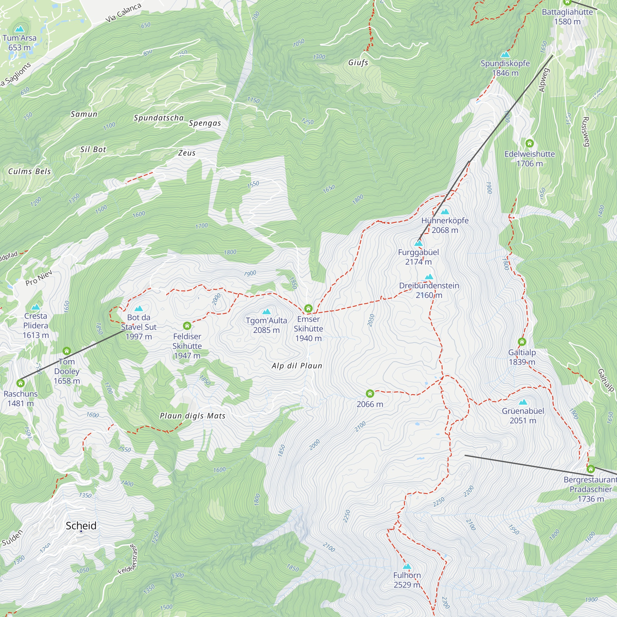 Emser Skihütte map