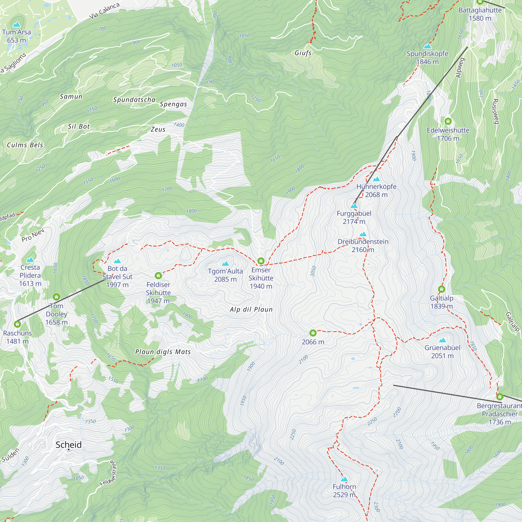 Emser Skihütte map